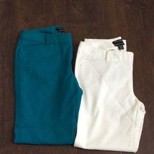 White house black market slim ankle pants lot